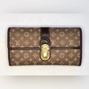 Louis Vuitton Brown Cloth Monogram Wallet